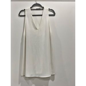 American Apparel sleeveless crepe v-neck dress